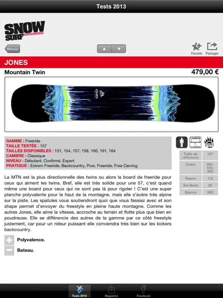 Test Snowboards iPad 应用截图