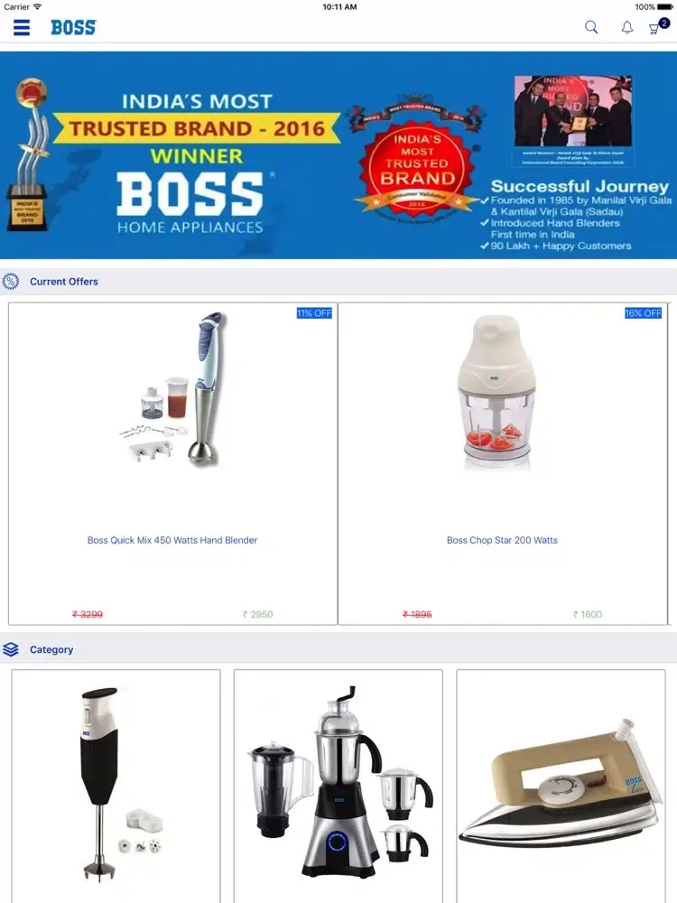 Capturas de tela do Boss India iPad 
