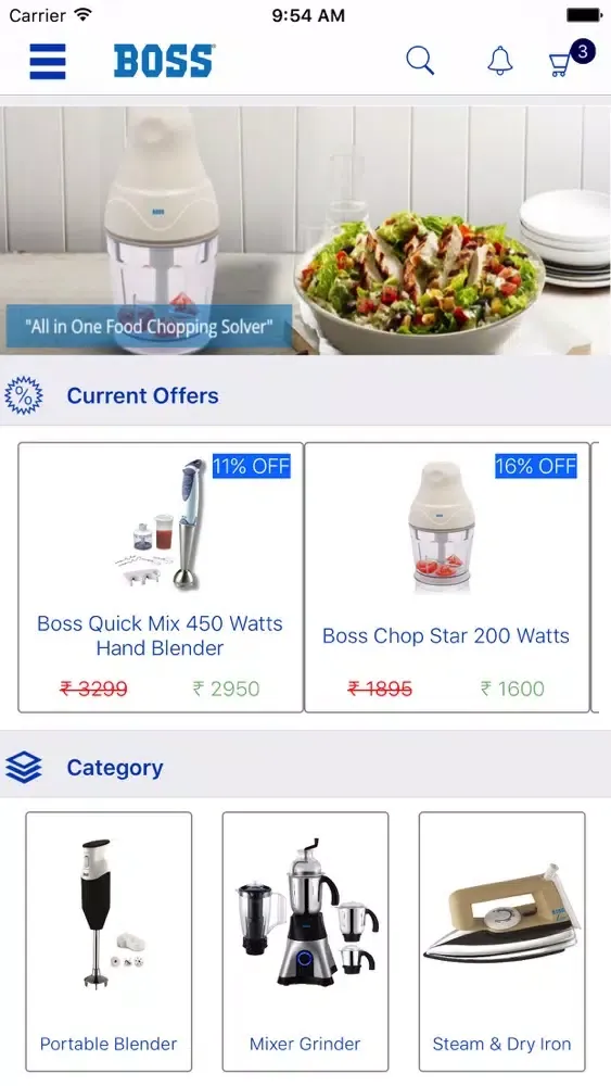 Capturas de tela do Boss India