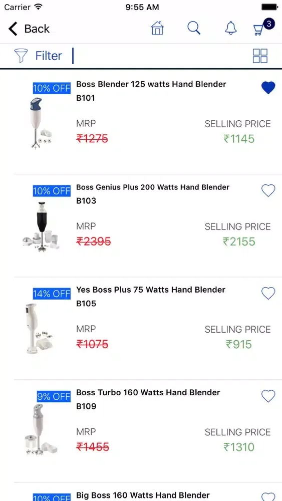 Capturas de tela do Boss India