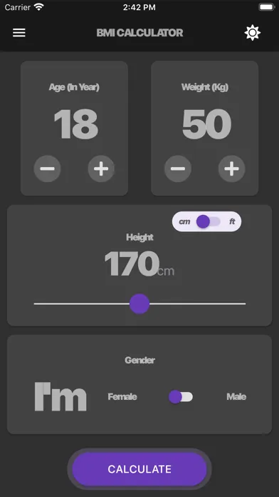 BMI -Calculate Body Mass Index スクリーンショット