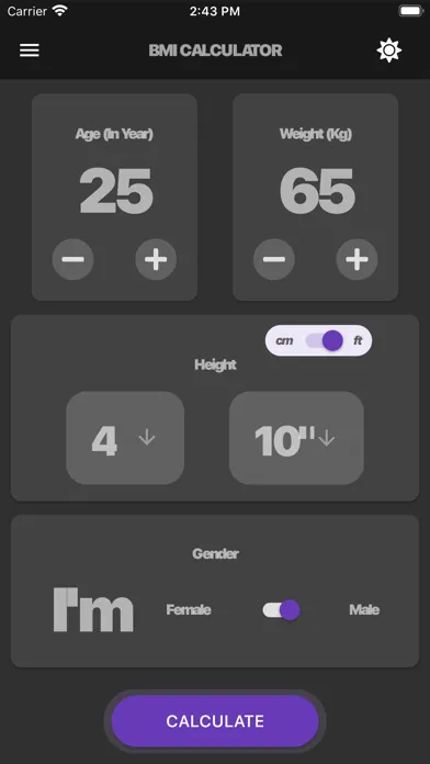 BMI -Calculate Body Mass Index スクリーンショット