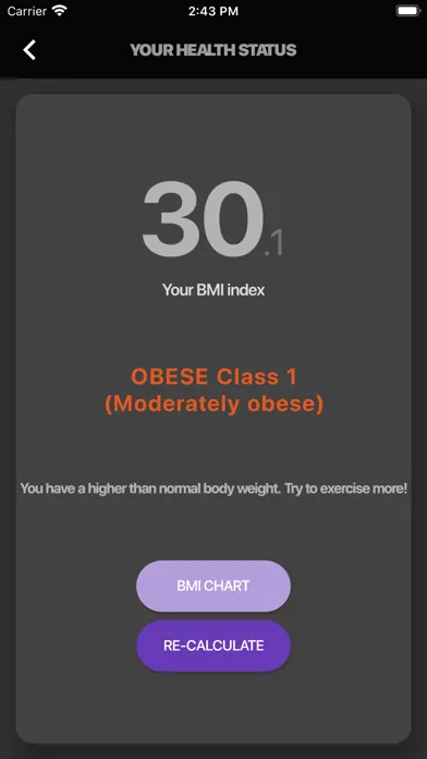 BMI -Calculate Body Mass Index スクリーンショット