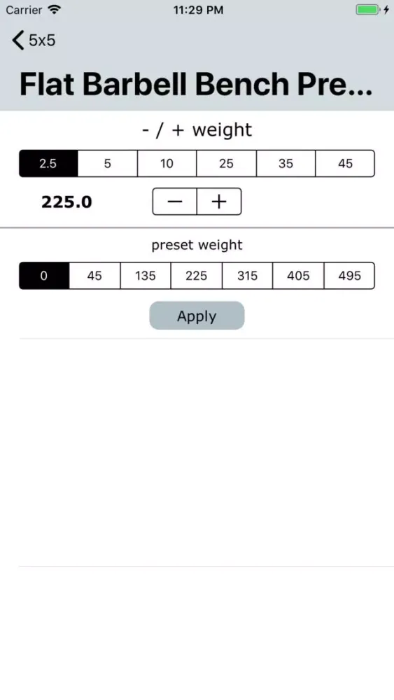 ภาพหน้าจอของ Workout Note