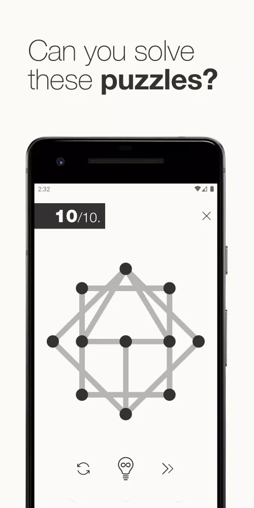 1Line & dots. Puzzle game. سکرین شاٹس
