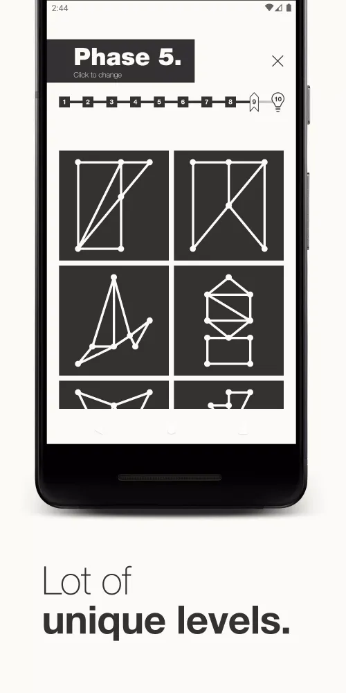 1Line & dots. Puzzle game. سکرین شاٹس