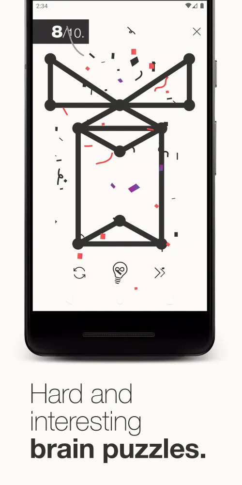 1Line & dots. Puzzle game. سکرین شاٹس