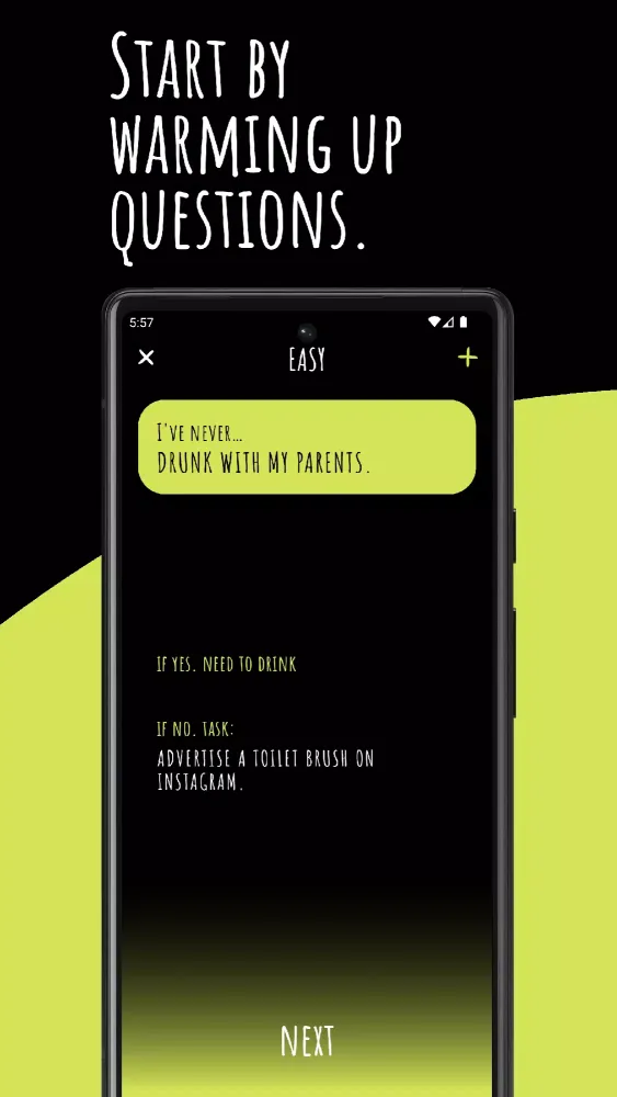 Never or Ever. Party game Screenshots
