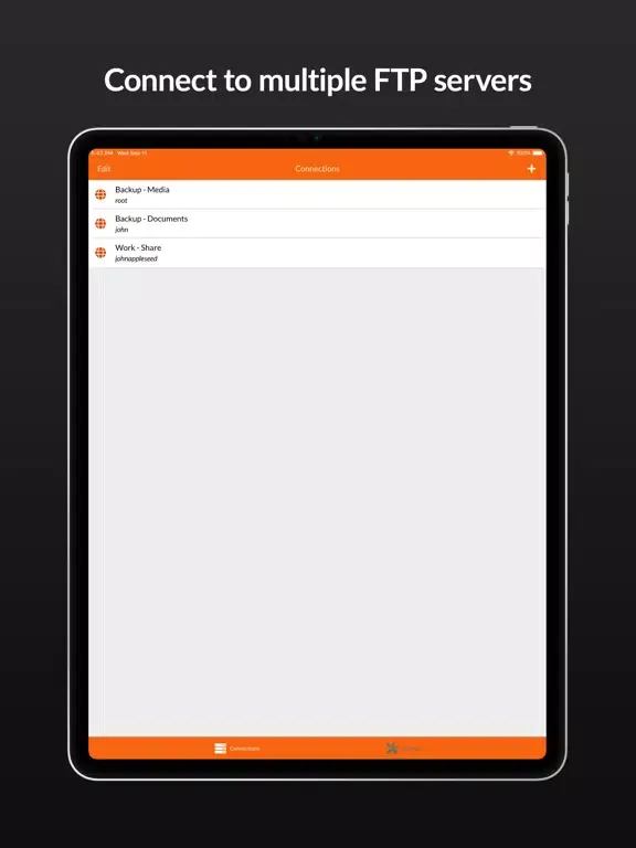 Tangkapan skrin Nixi File Manager iPad 