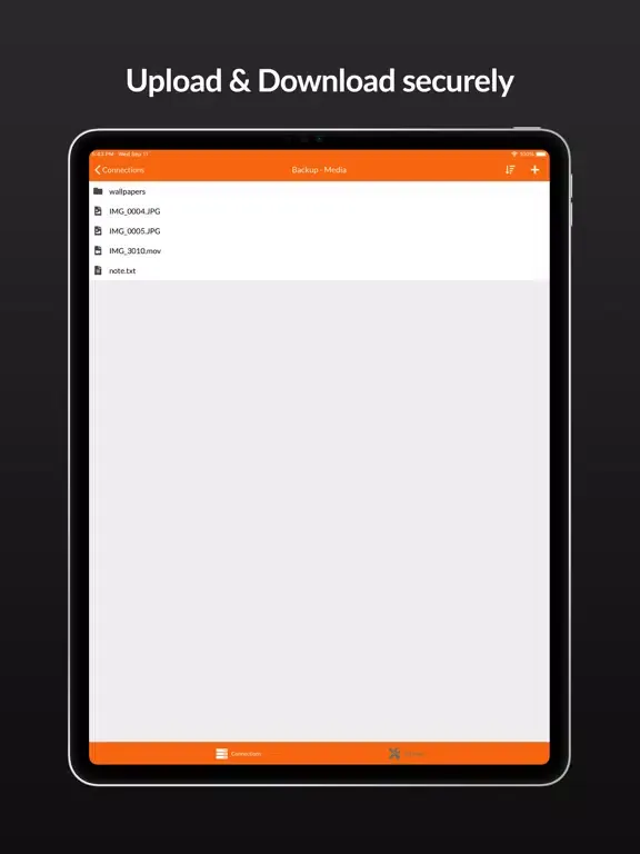 Tangkapan skrin Nixi File Manager iPad 