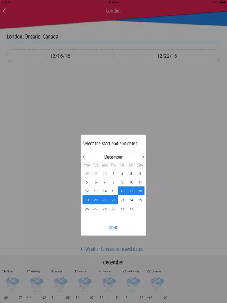 uPackingList iPad  Screenshots