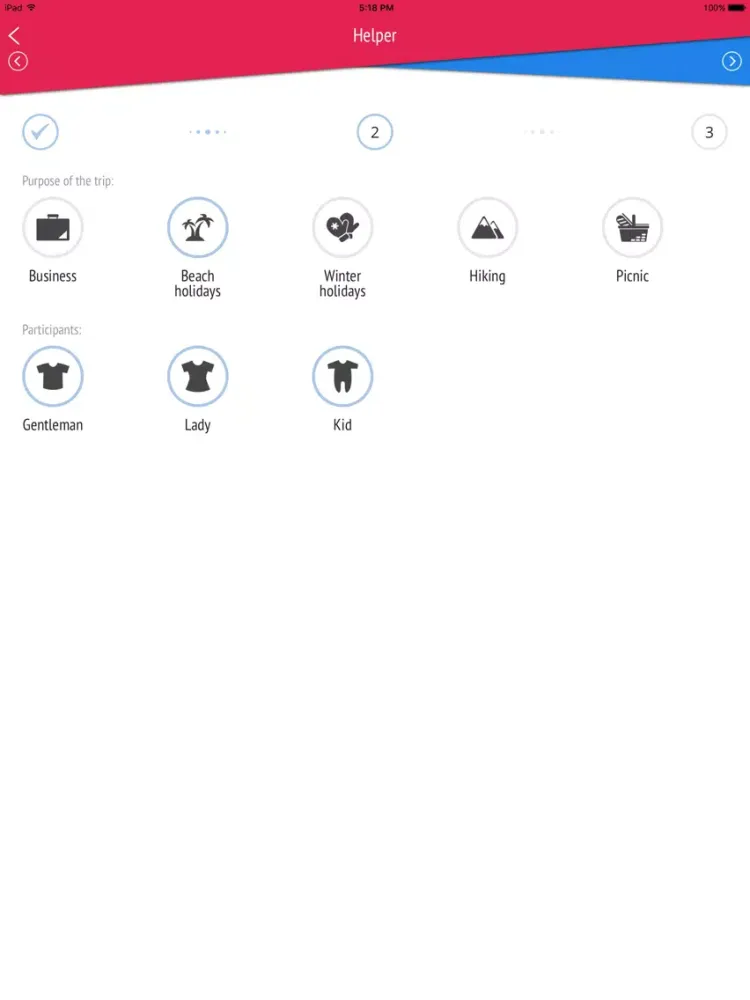 uPackingList iPad  Screenshots