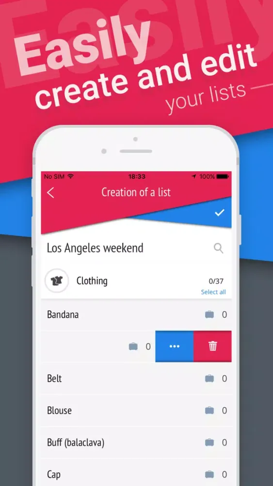 uPackingList Screenshots