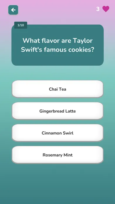 Скриншоты Taylor Swift Trivia Quiz