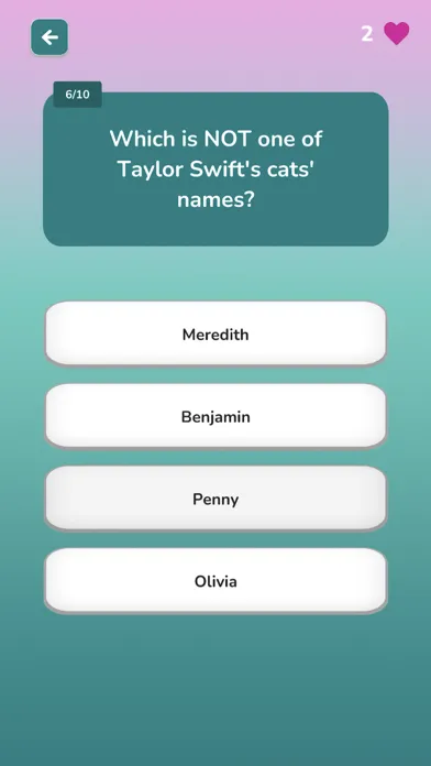 Скриншоты Taylor Swift Trivia Quiz