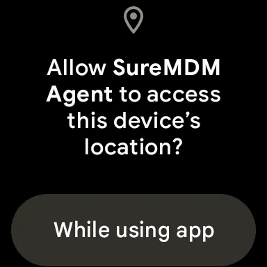 Tangkapan layar SureMDM Agent for Wear OS