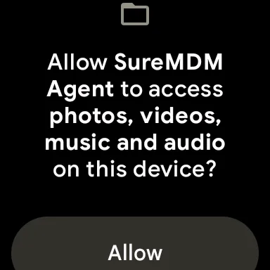 Tangkapan layar SureMDM Agent for Wear OS