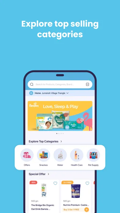 Tangkapan layar Drops: Food & Grocery Shopping