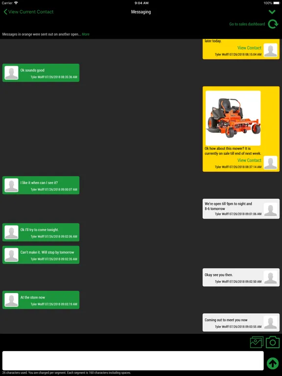 ภาพหน้าจอของ Lizzy CRM iPad 