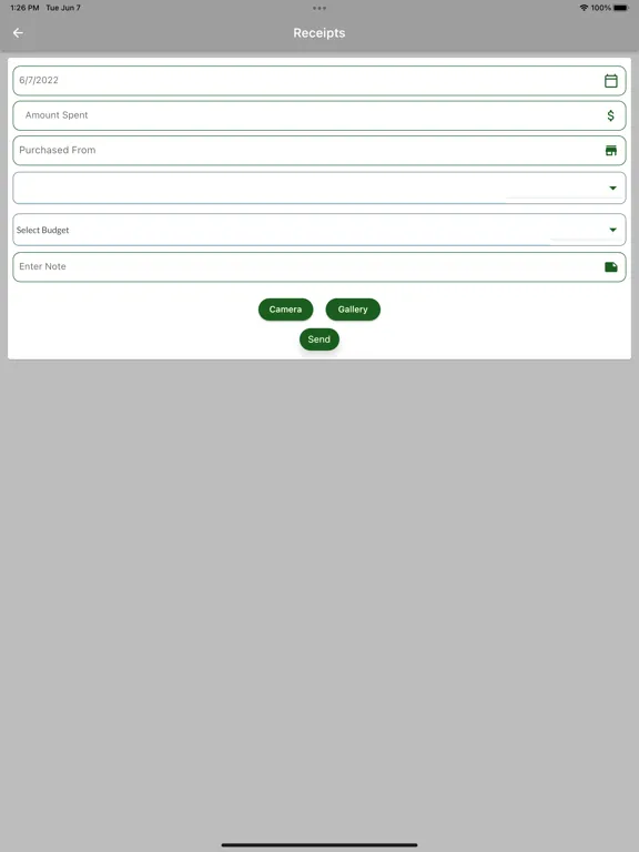 Lizzy Receipt iPad  Screenshots