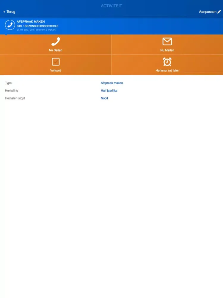 Tangkapan skrin De Meren iPad 