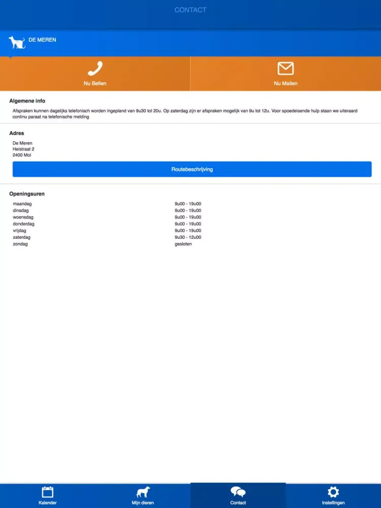 Tangkapan skrin De Meren iPad 