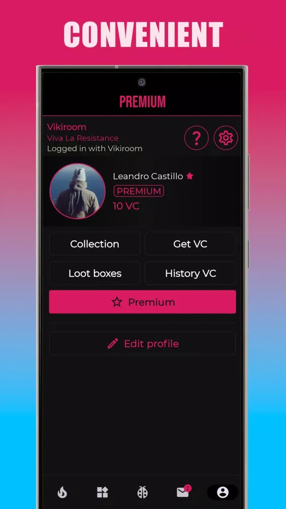 Screenshot di Vikiroom