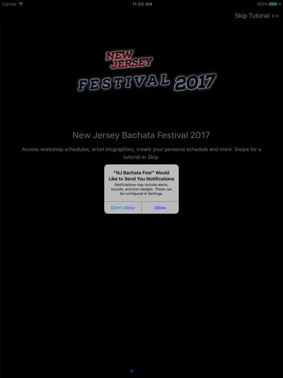 Capturas de pantalla de NJ Bachata Festival iPad 