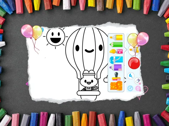 彩虹绘乐园-颜色认知涂色填色游戏 iPad 应用截图