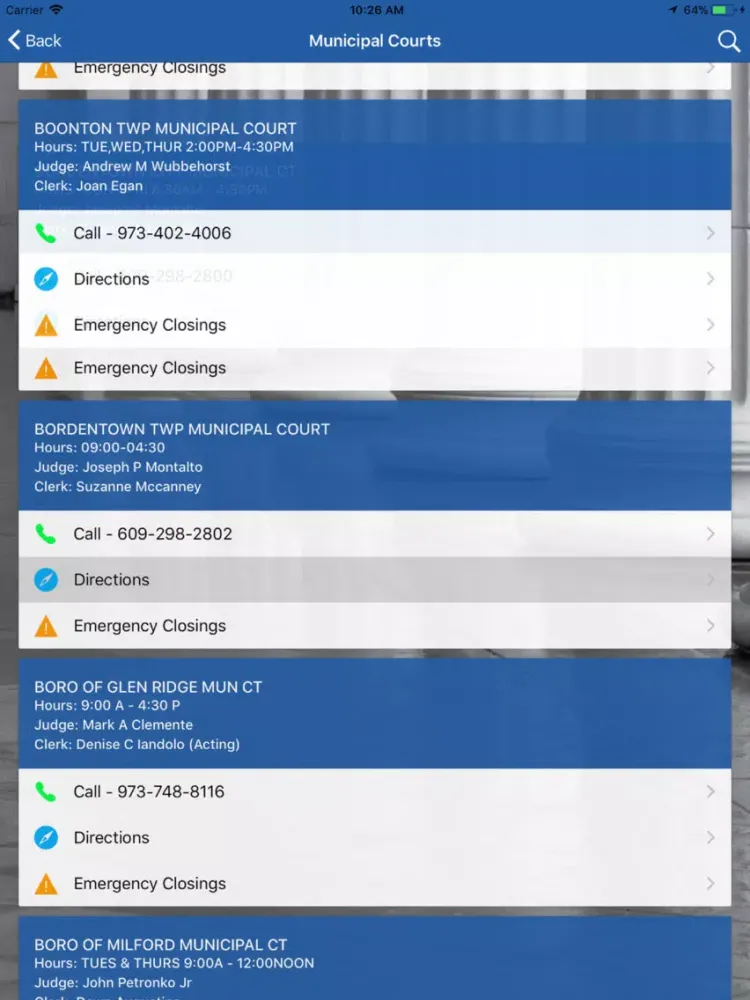New Jersey Municipal Courts iPad 应用截图