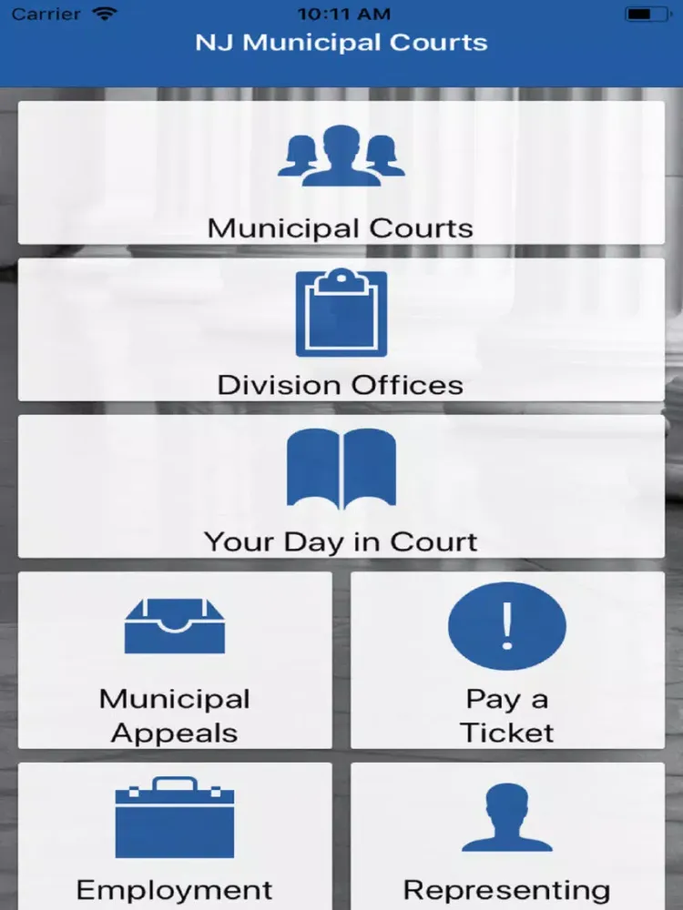 New Jersey Municipal Courts iPad 应用截图