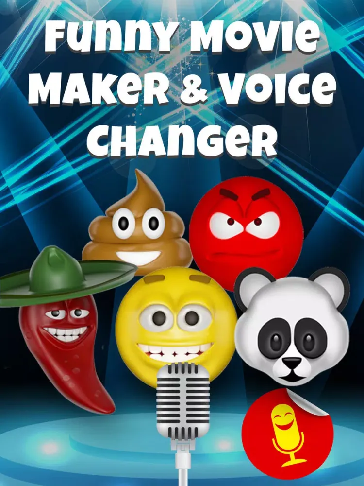 Talking Emoji Voice Modifier - Crazy Helium Booth Voice Changer Free & Funny Movie Maker iPad  Screenshots