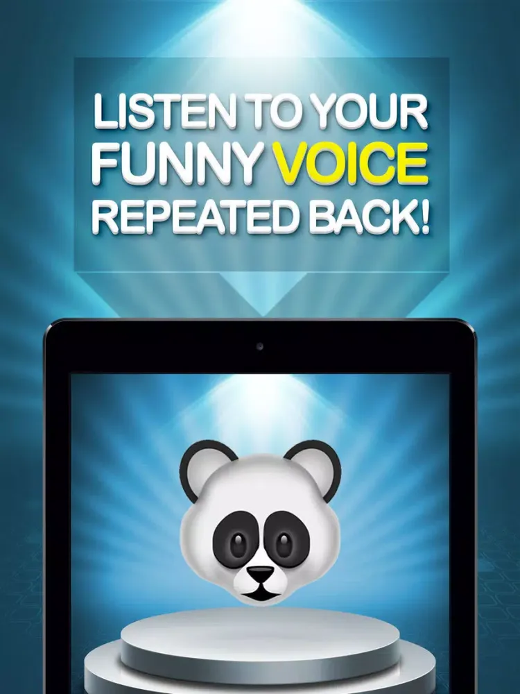 Talking Emoji Voice Modifier - Crazy Helium Booth Voice Changer Free & Funny Movie Maker iPad  Screenshots
