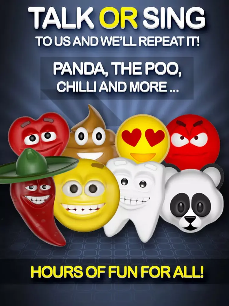 3D Emoji - Talking Emoji Free Movie Maker for iOS 7, YouTube, WhatsApp, Kik, Viber, Tango, ooVoo, iFunny & Keek iPad  Screenshots