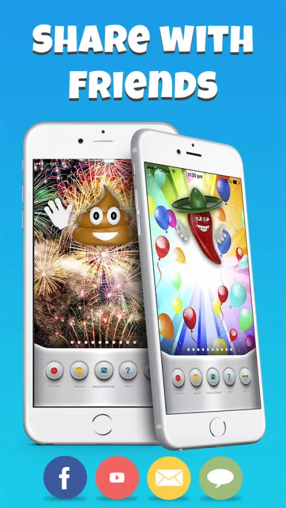 ภาพหน้าจอของ Emoji Voice Modifier for Happy Birthday Video & Greetings