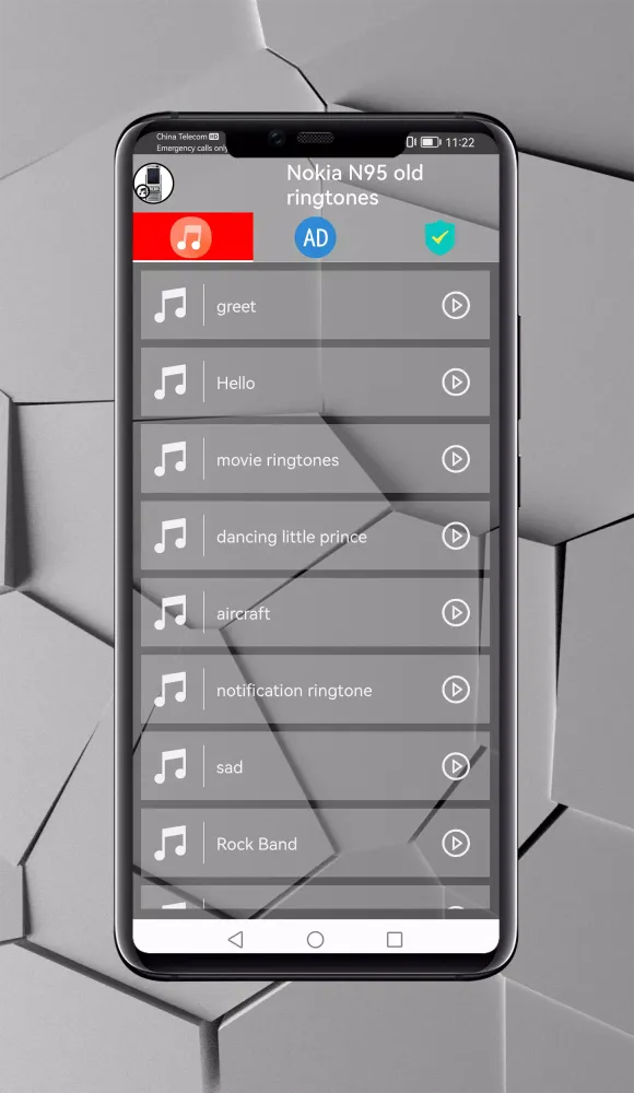 Capturas de pantalla de Old Nokia N95 Ringtones