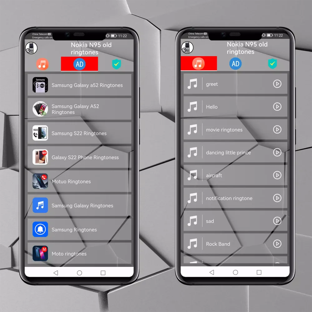 Capturas de pantalla de Old Nokia N95 Ringtones