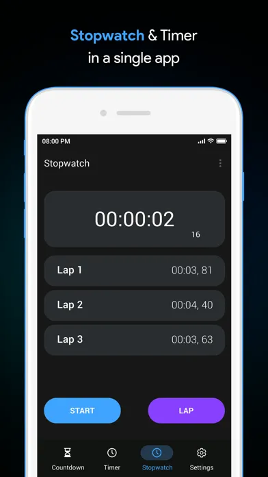 Скриншоты Countdown : Stopwatch & Timer