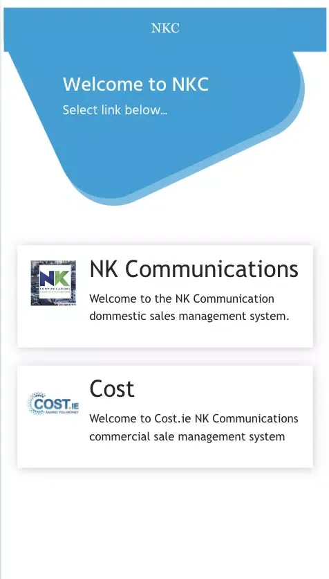 Zrzuty ekranu NKC Domestic App