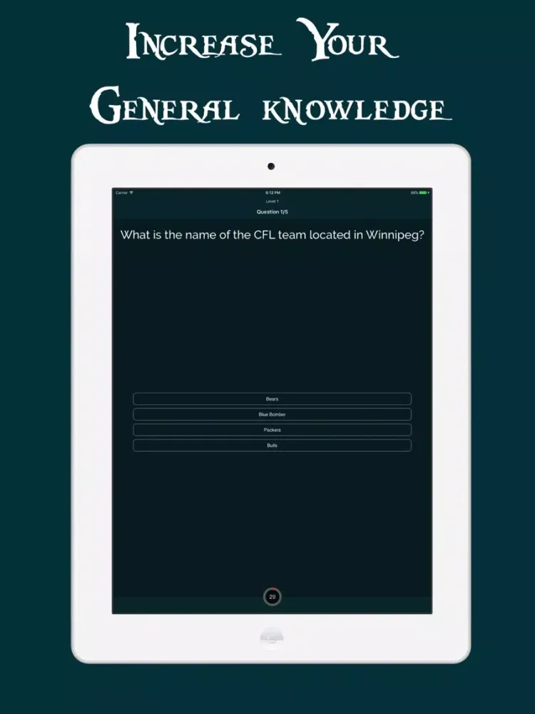 HTML - Andaza - Quiz Preparation Test iPad  Ekran Görüntüleri