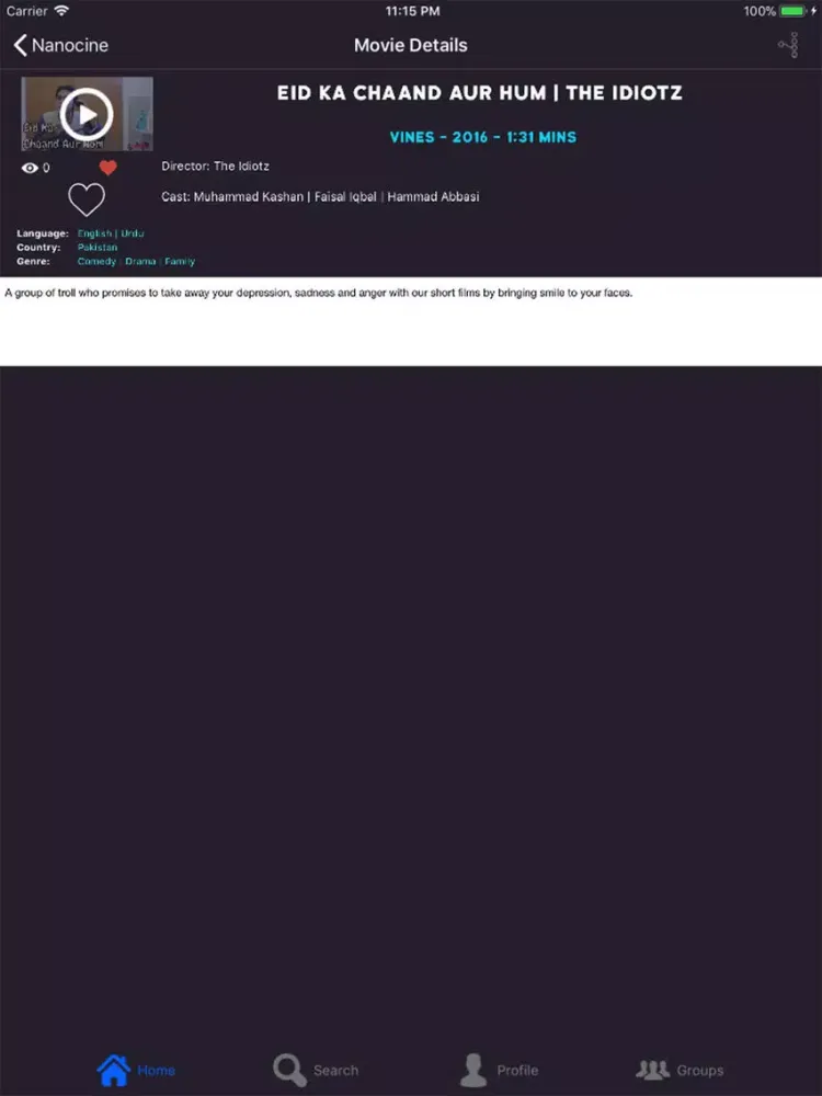 Nanocine - Watch Together iPad  Screenshots
