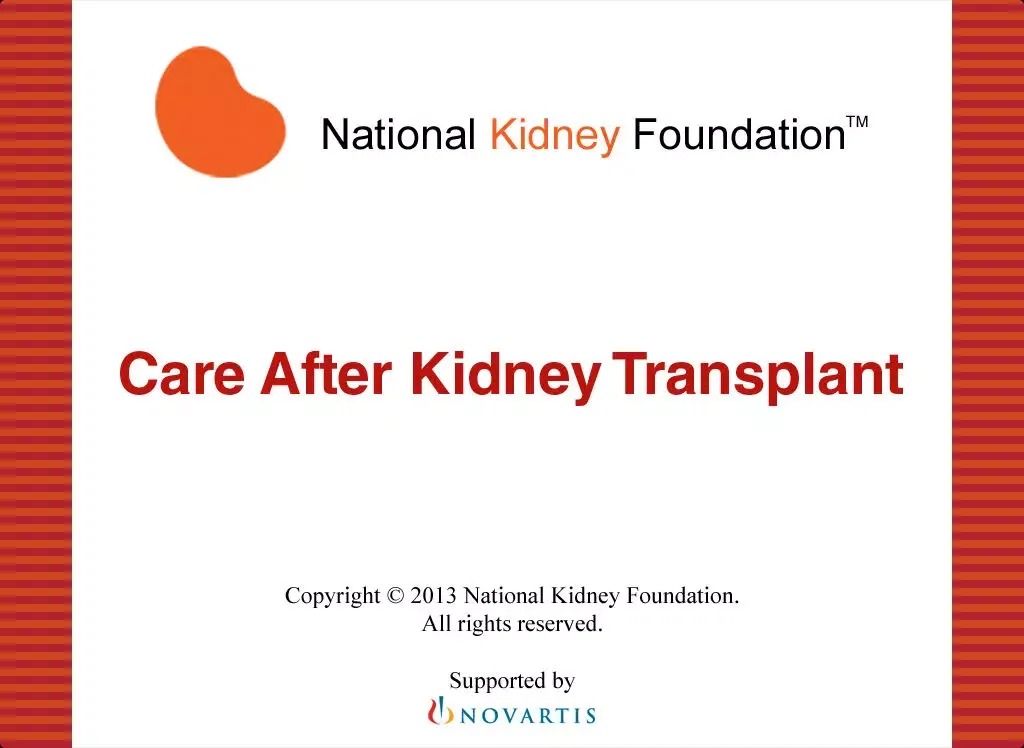 Care After Kidney Transplant iPad  स्क्रीनशॉट