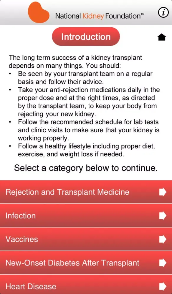 Care After Kidney Transplant स्क्रीनशॉट