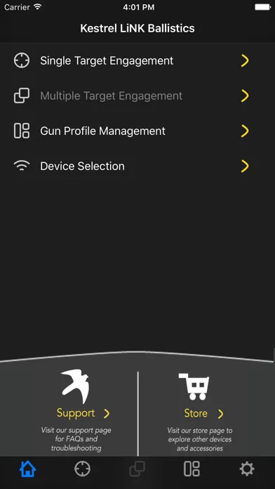 Zrzuty ekranu Kestrel LiNK Ballistics