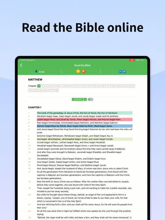 Audio Bible - New King James iPad  سکرین شاٹس