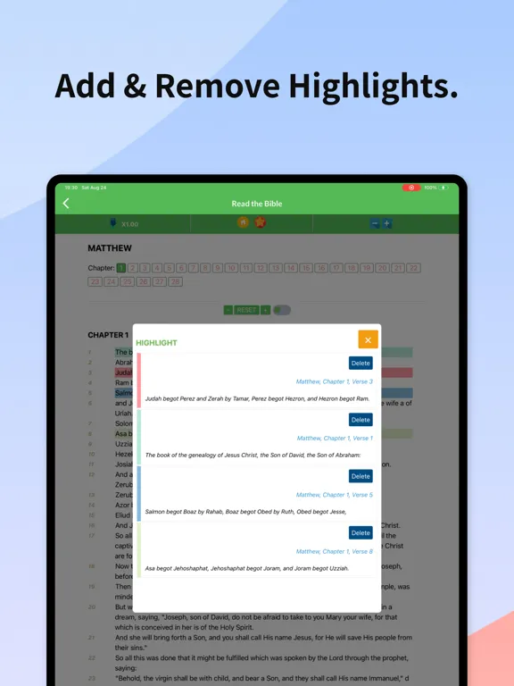 Audio Bible - New King James iPad  سکرین شاٹس