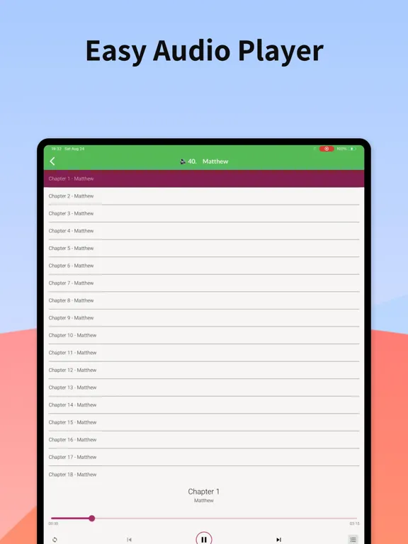 Audio Bible - New King James iPad  سکرین شاٹس