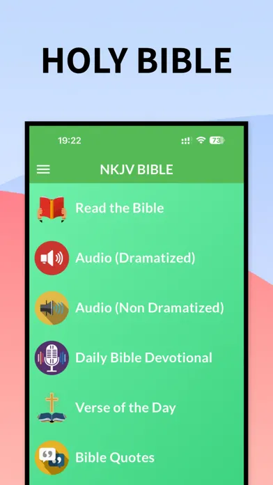 Audio Bible - New King James سکرین شاٹس