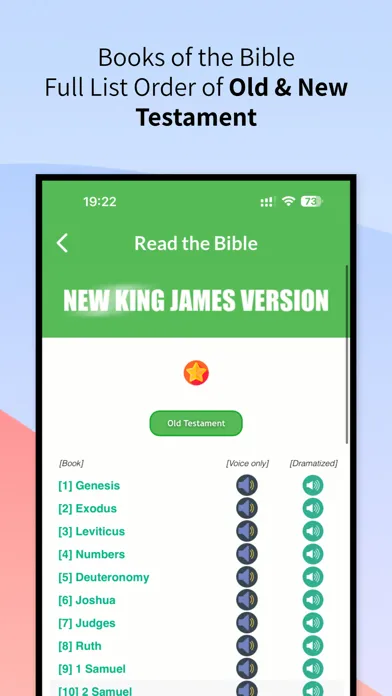 Audio Bible - New King James سکرین شاٹس