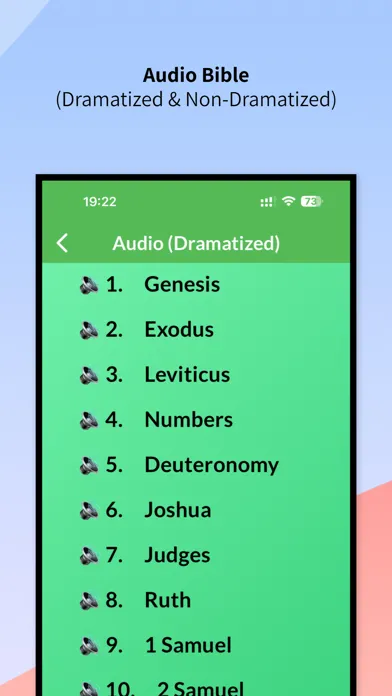 Audio Bible - New King James سکرین شاٹس
